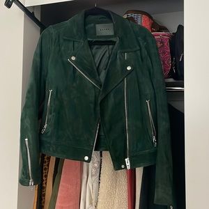 Blank NYC Forest Green Suede Moro Jacket